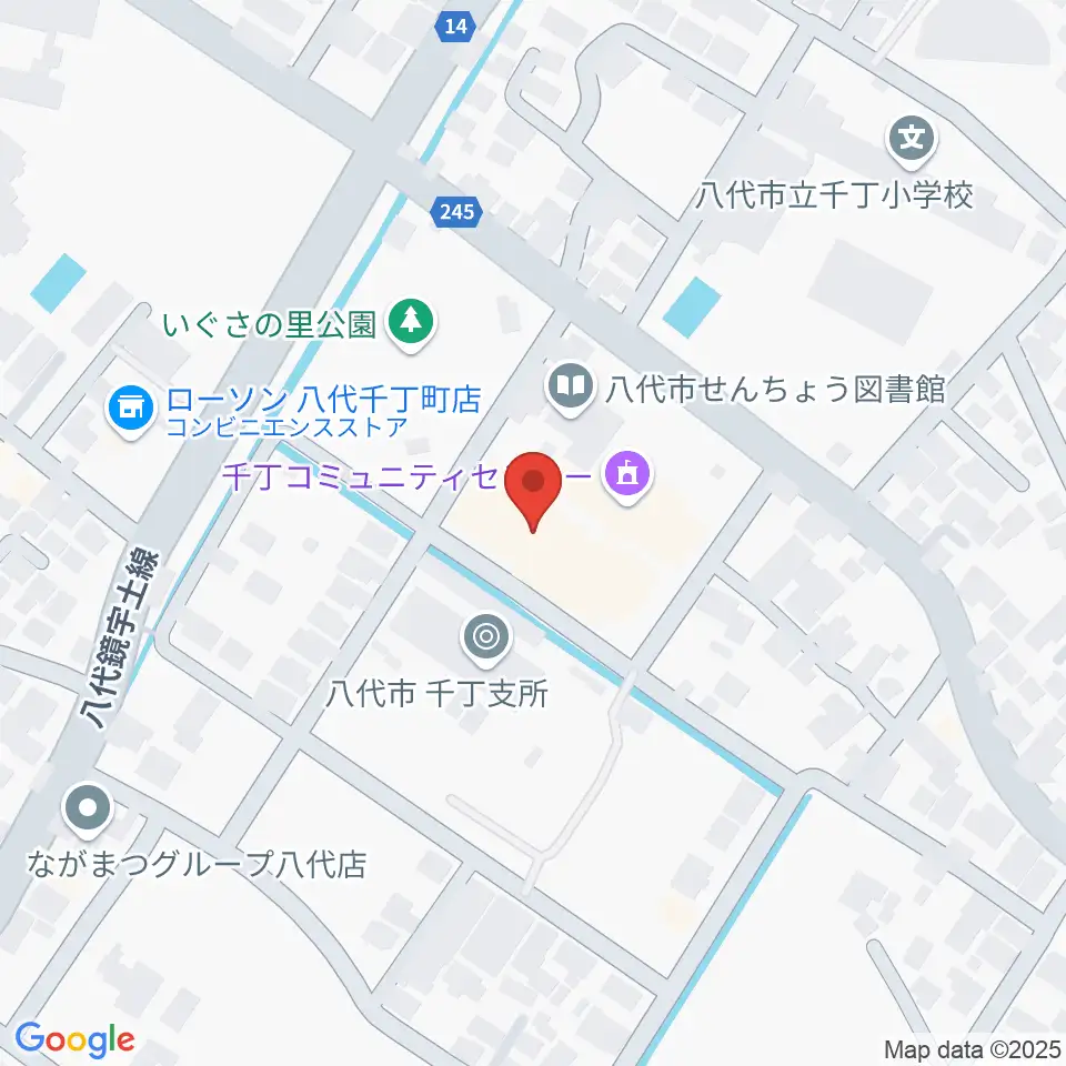 八代市公民館周辺のカフェ一覧地図