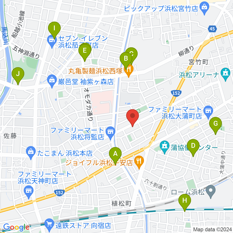 将監ハルソニックスタジオ周辺のカフェ一覧地図