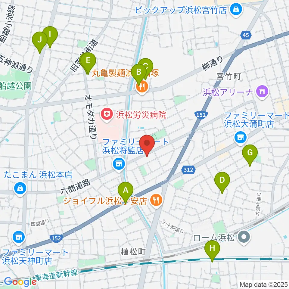 将監ハルソニックスタジオ周辺のカフェ一覧地図