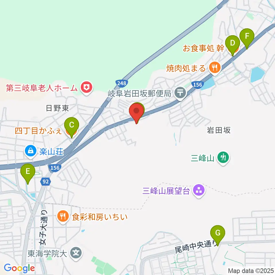 Loveless周辺のカフェ一覧地図
