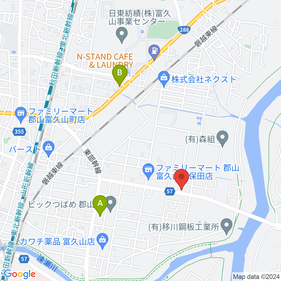 STUDIO WIN周辺のカフェ一覧地図