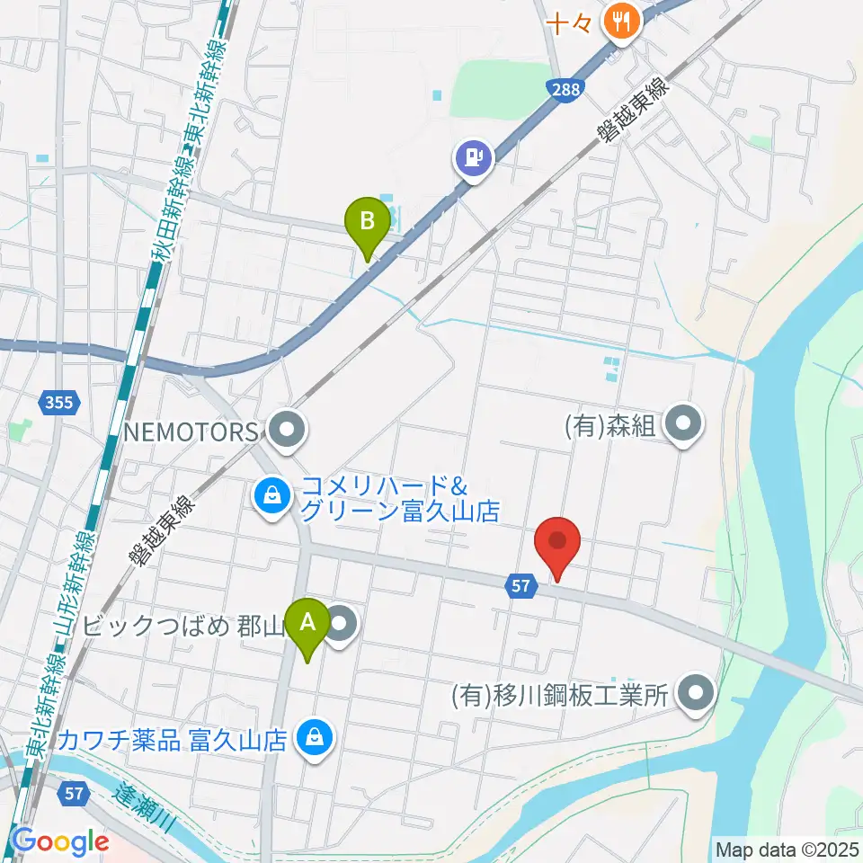 STUDIO WIN周辺のカフェ一覧地図