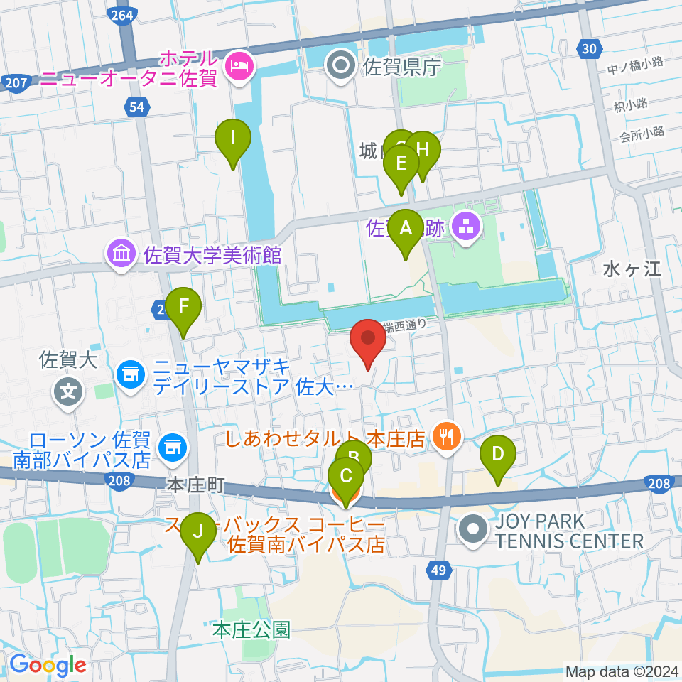 いはらのりこ ピアノ＆リトミック教室周辺のカフェ一覧地図