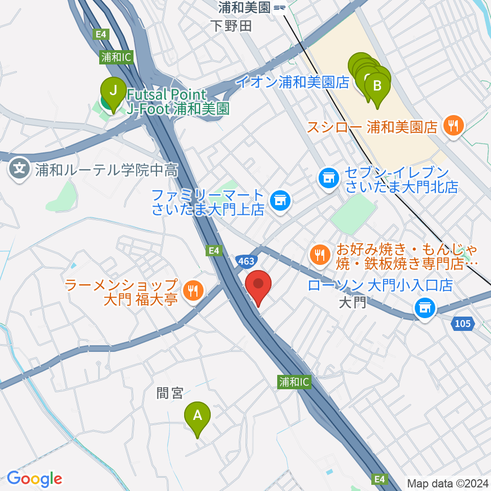 Y.K PIANO FACTORY周辺のカフェ一覧地図