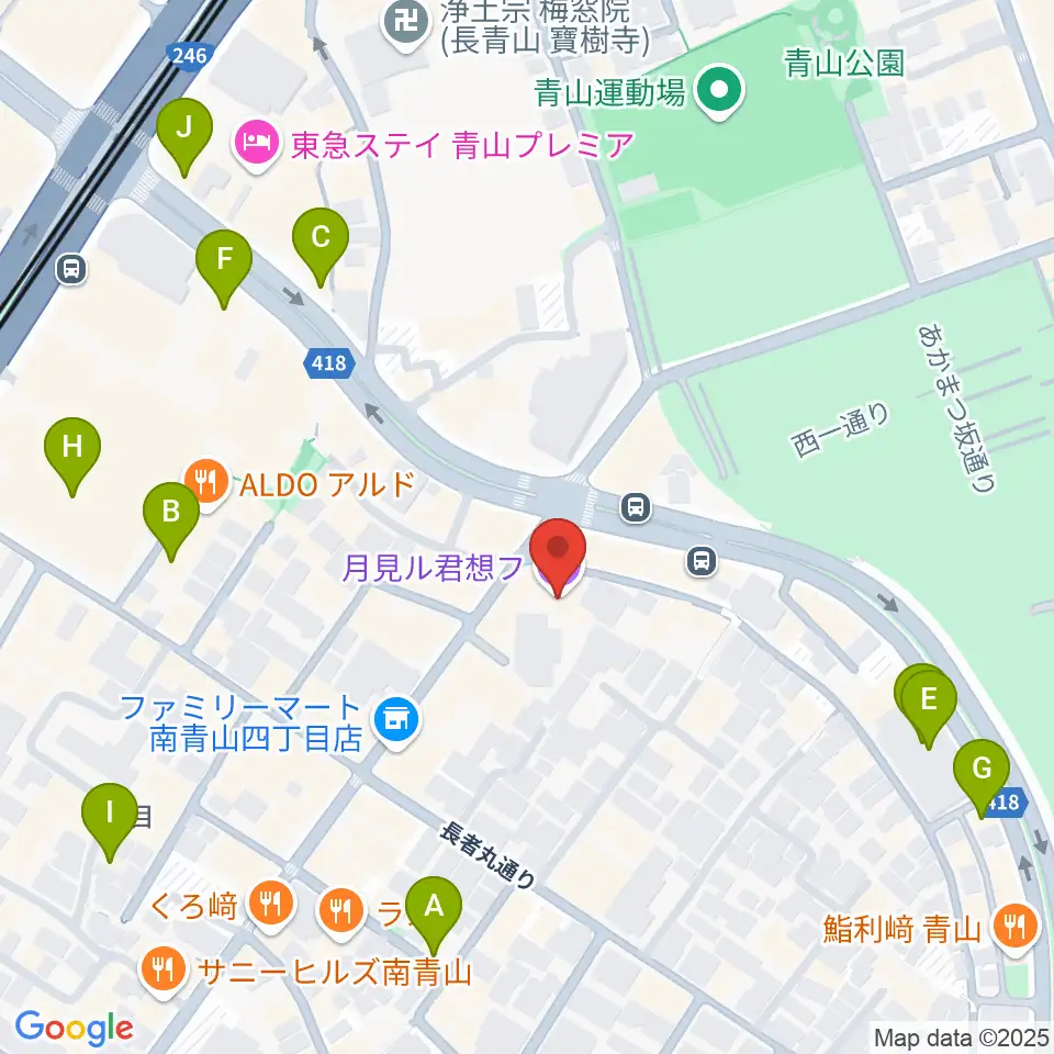 月見ル君想フ周辺のカフェ一覧地図