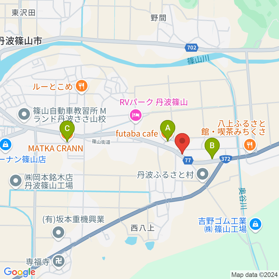 WASHIO GUITAR SCHOOL周辺のカフェ一覧地図