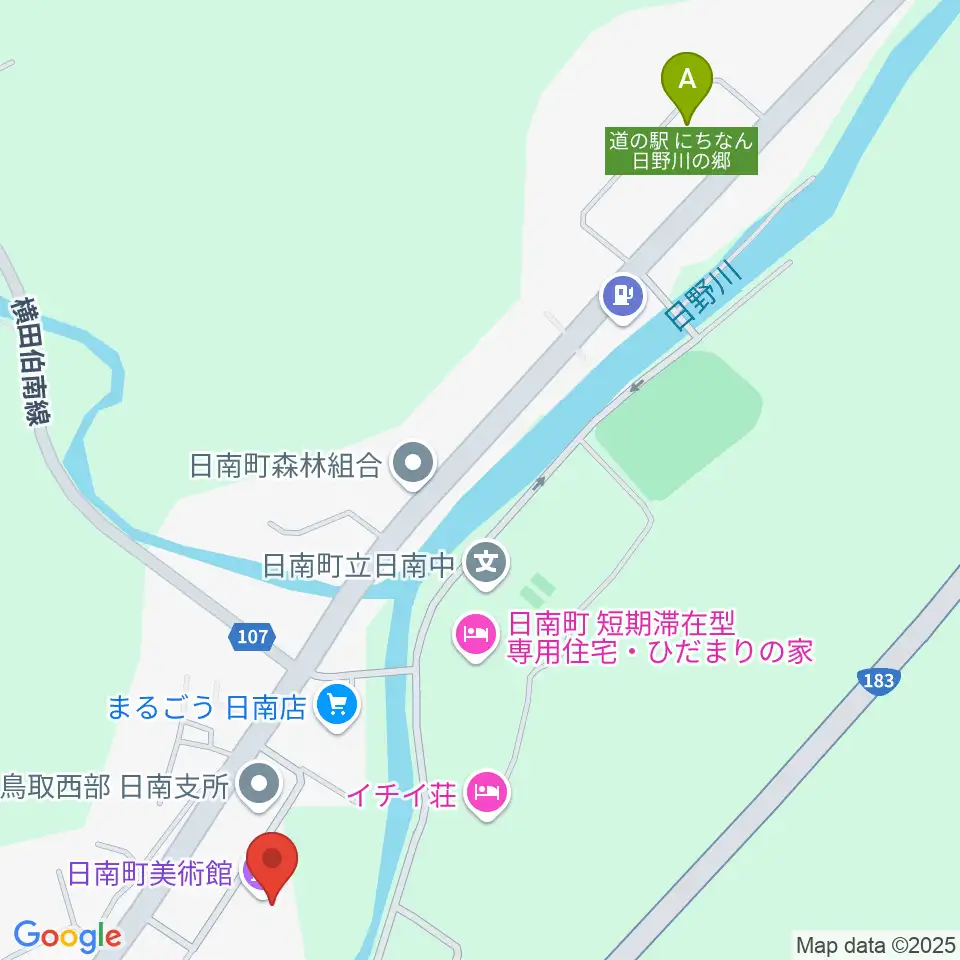 日南町総合文化センターさつきホール周辺のカフェ一覧地図