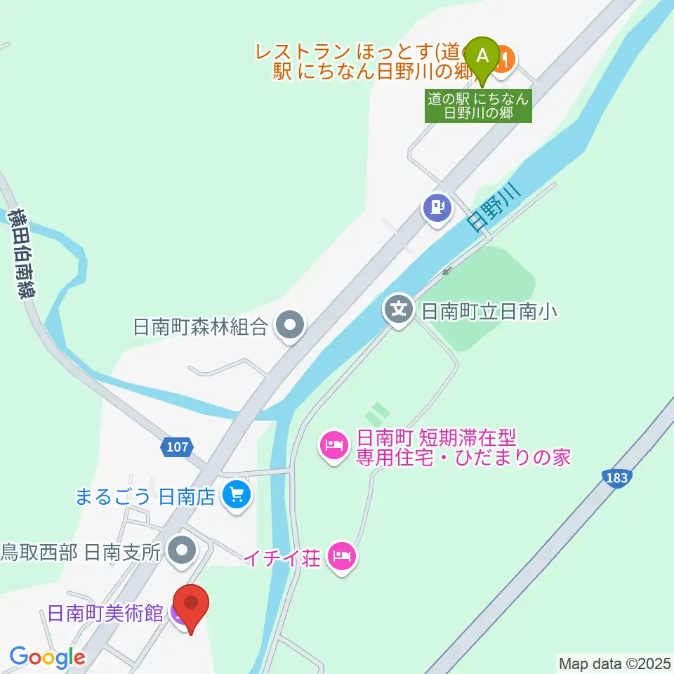 日南町総合文化センターさつきホール周辺のカフェ一覧地図