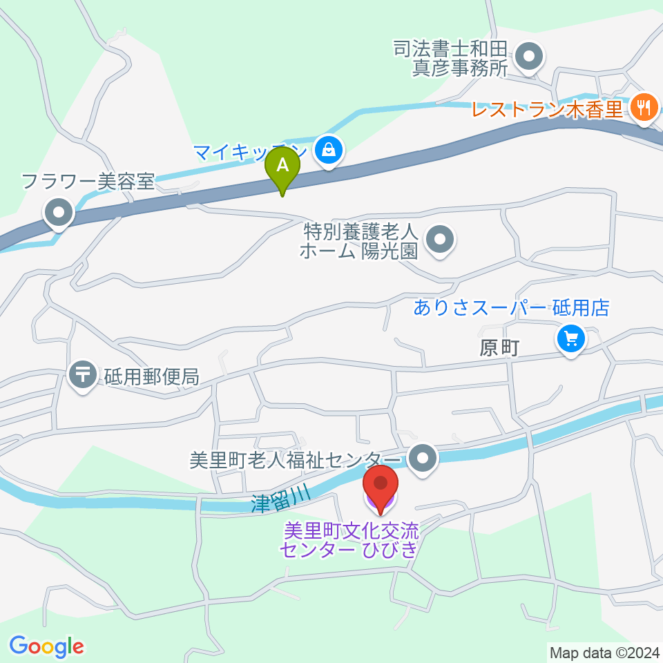 美里町文化交流センターひびき周辺のカフェ一覧地図