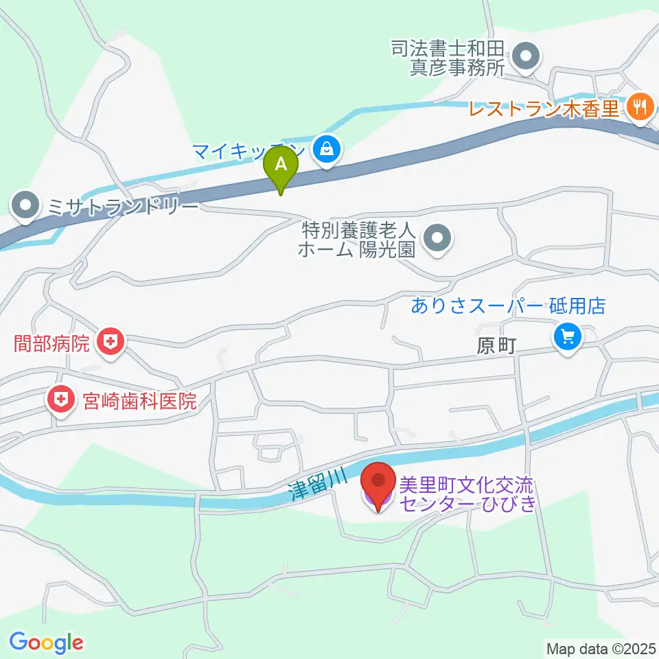 美里町文化交流センターひびき周辺のカフェ一覧地図
