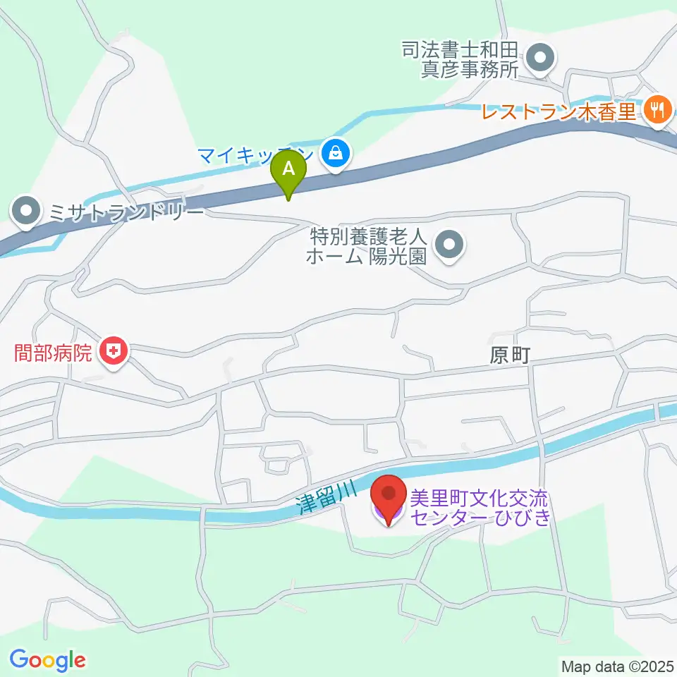 美里町文化交流センターひびき周辺のカフェ一覧地図