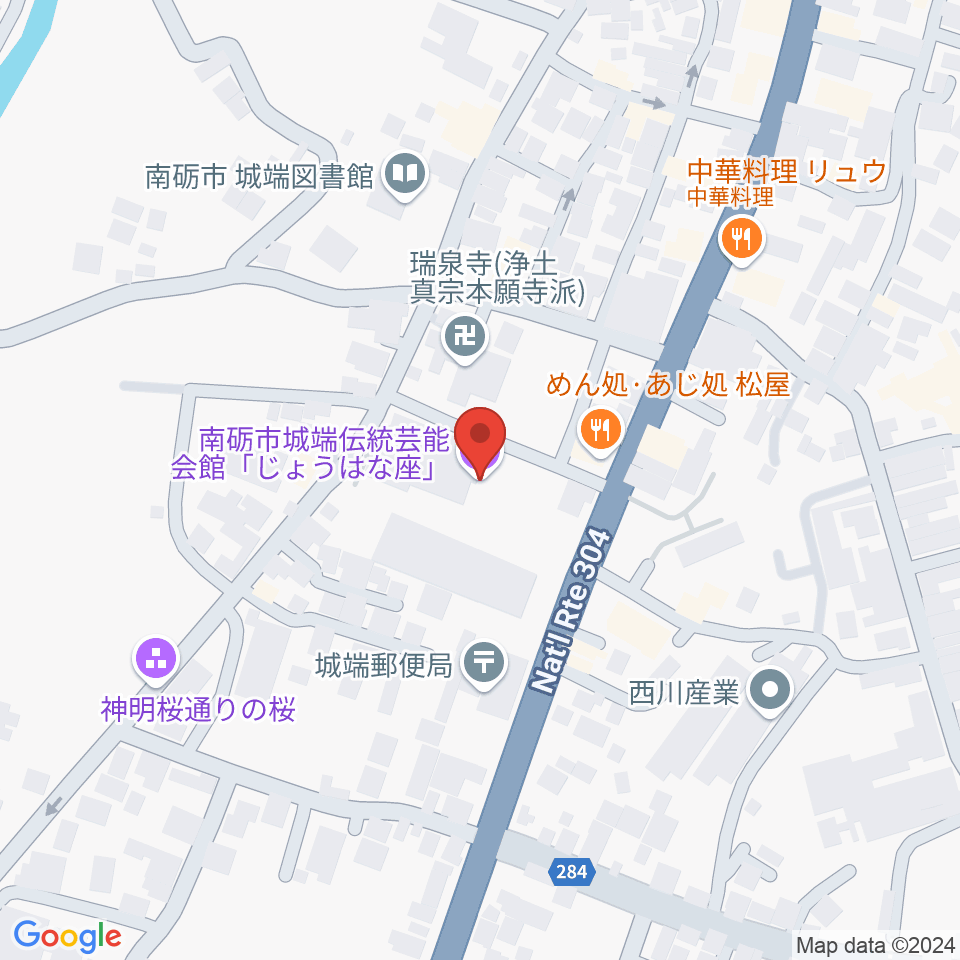 じょうはな座周辺のカフェ一覧地図