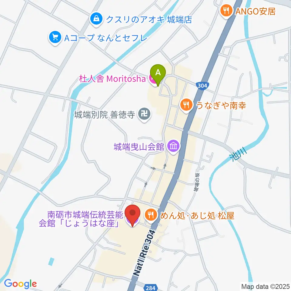 じょうはな座周辺のカフェ一覧地図