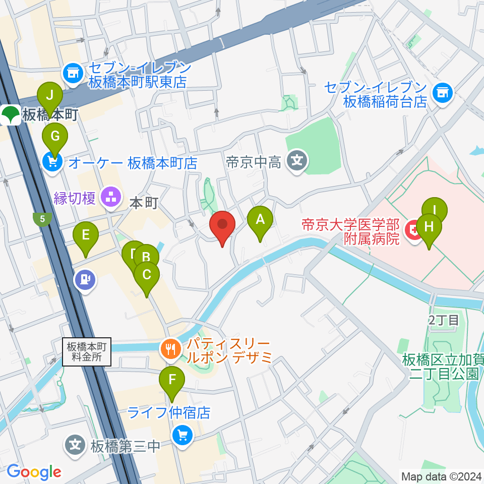 リボーンウッドスタジオ周辺のカフェ一覧地図