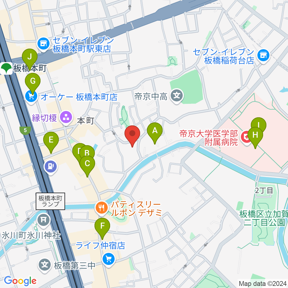 リボーンウッドスタジオ周辺のカフェ一覧地図