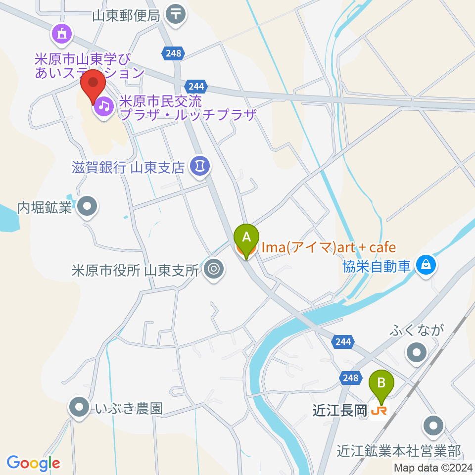 ルッチプラザ ベルホール310周辺のカフェ一覧地図