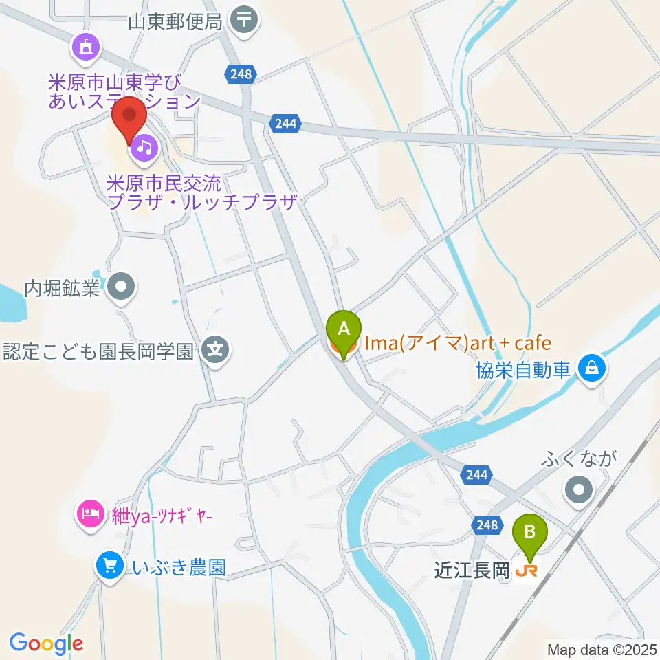 ルッチプラザ ベルホール310周辺のカフェ一覧地図