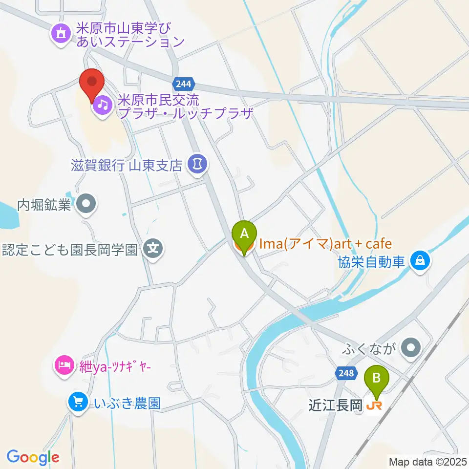 ルッチプラザ ベルホール310周辺のカフェ一覧地図