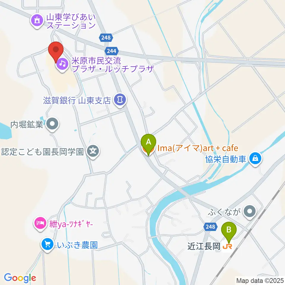 ルッチプラザ ベルホール310周辺のカフェ一覧地図