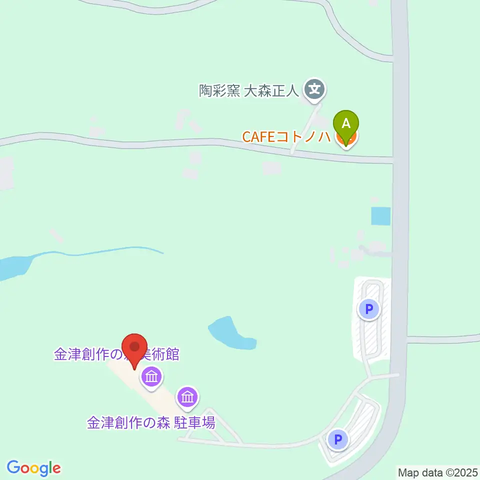 金津創作の森 美術館アートコア周辺のカフェ一覧地図
