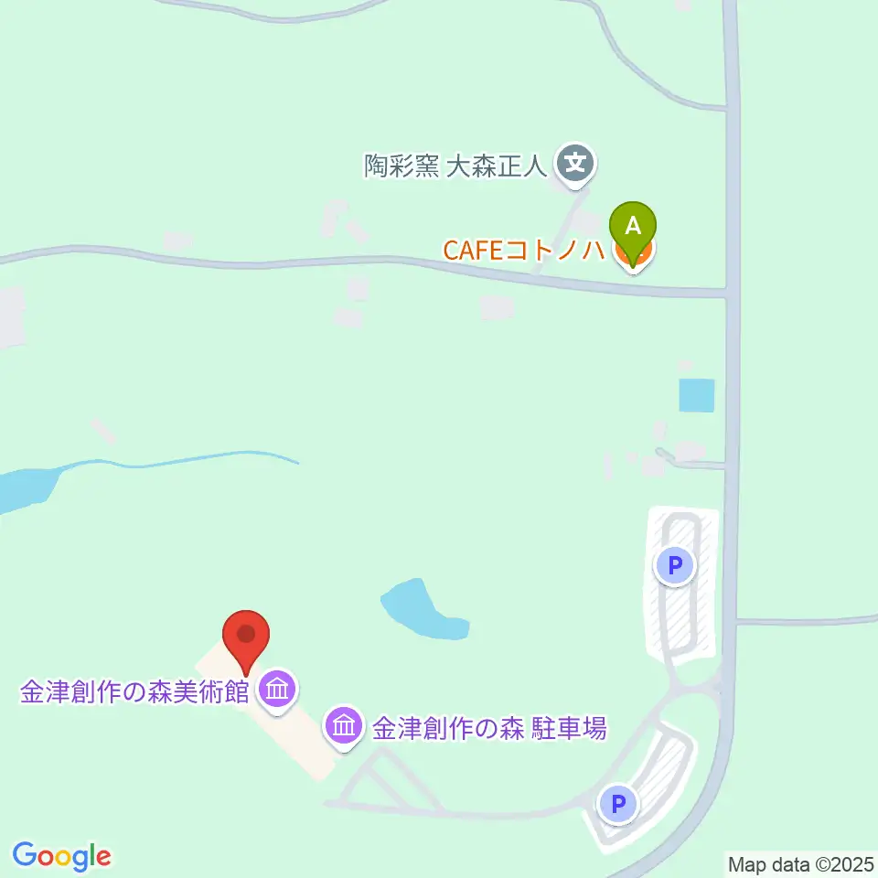 金津創作の森 美術館アートコア周辺のカフェ一覧地図