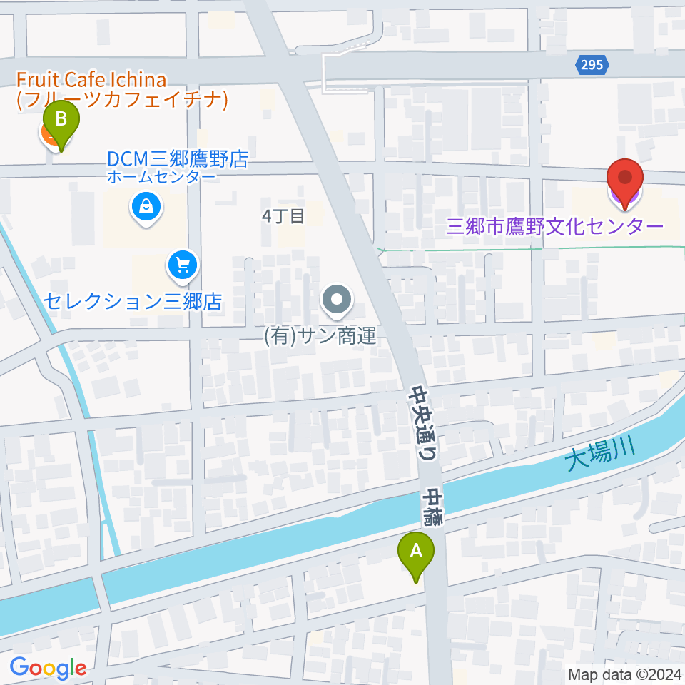 三郷市鷹野文化センター周辺のカフェ一覧地図