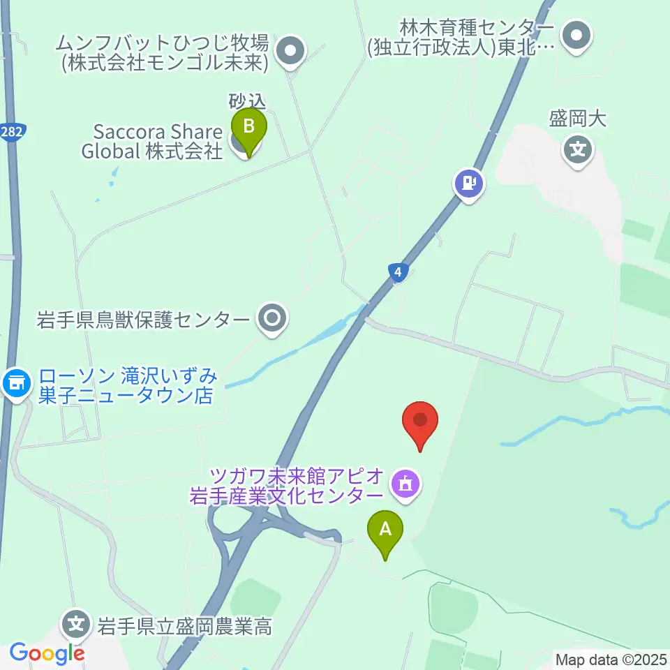ツガワ未来館アピオ周辺のカフェ一覧地図