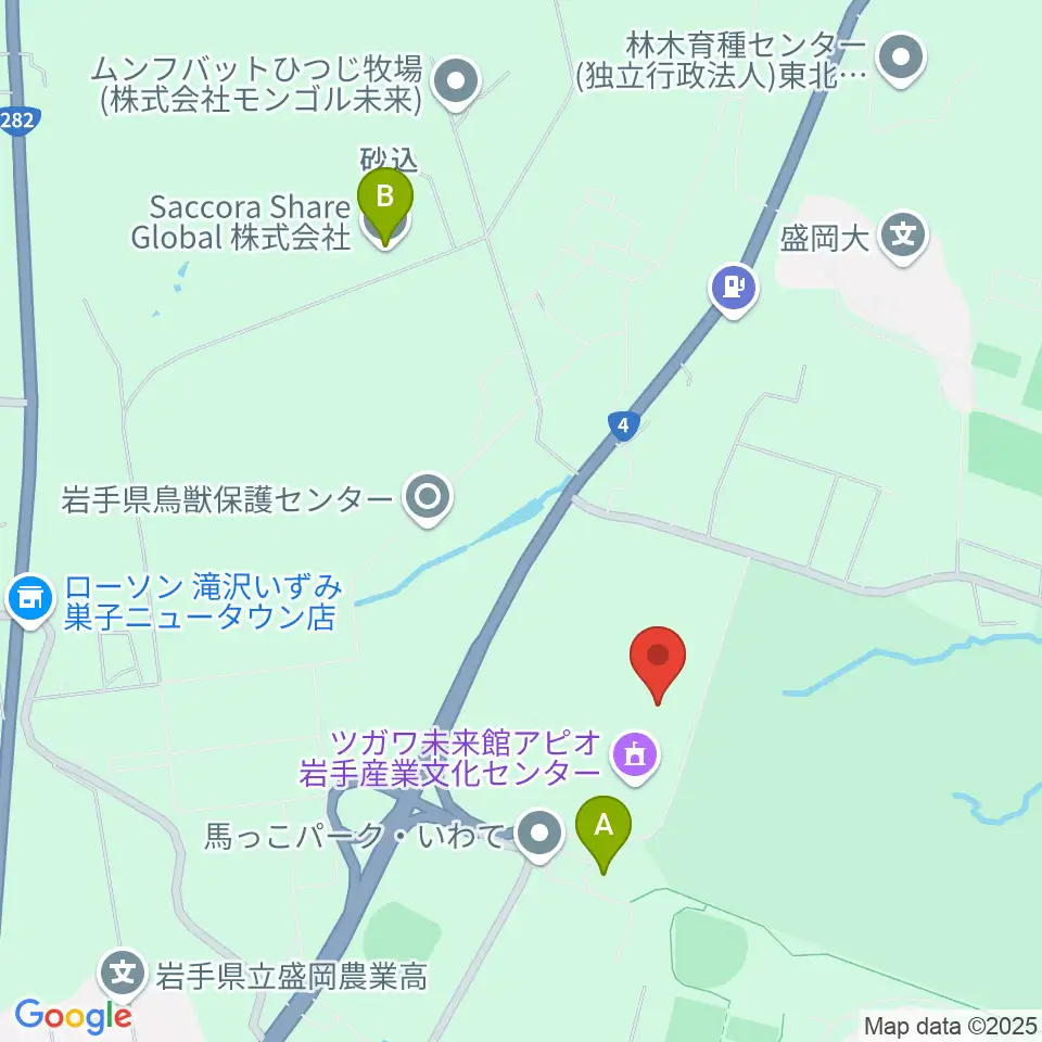 ツガワ未来館アピオ周辺のカフェ一覧地図