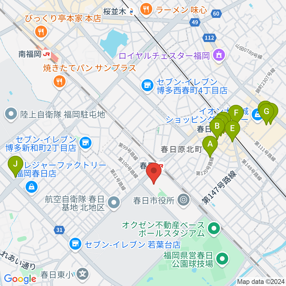 クローバープラザ周辺のカフェ一覧地図