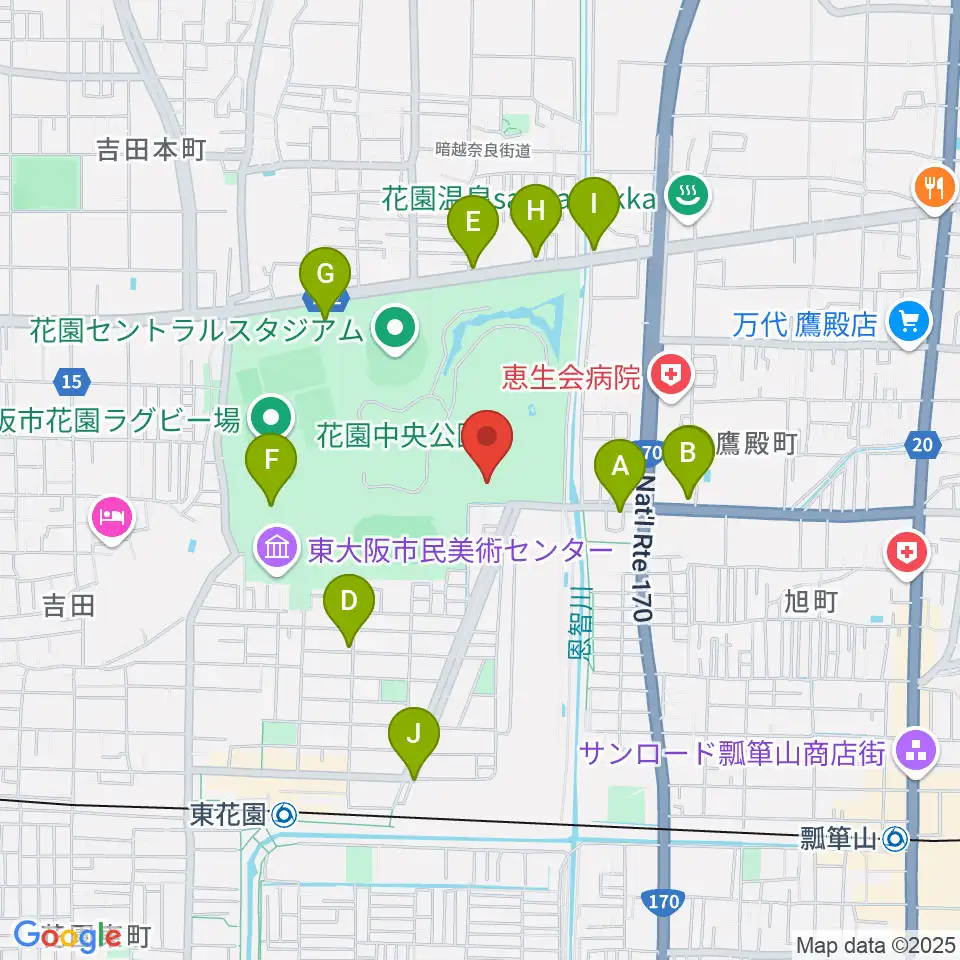 ドリーム21周辺のカフェ一覧地図
