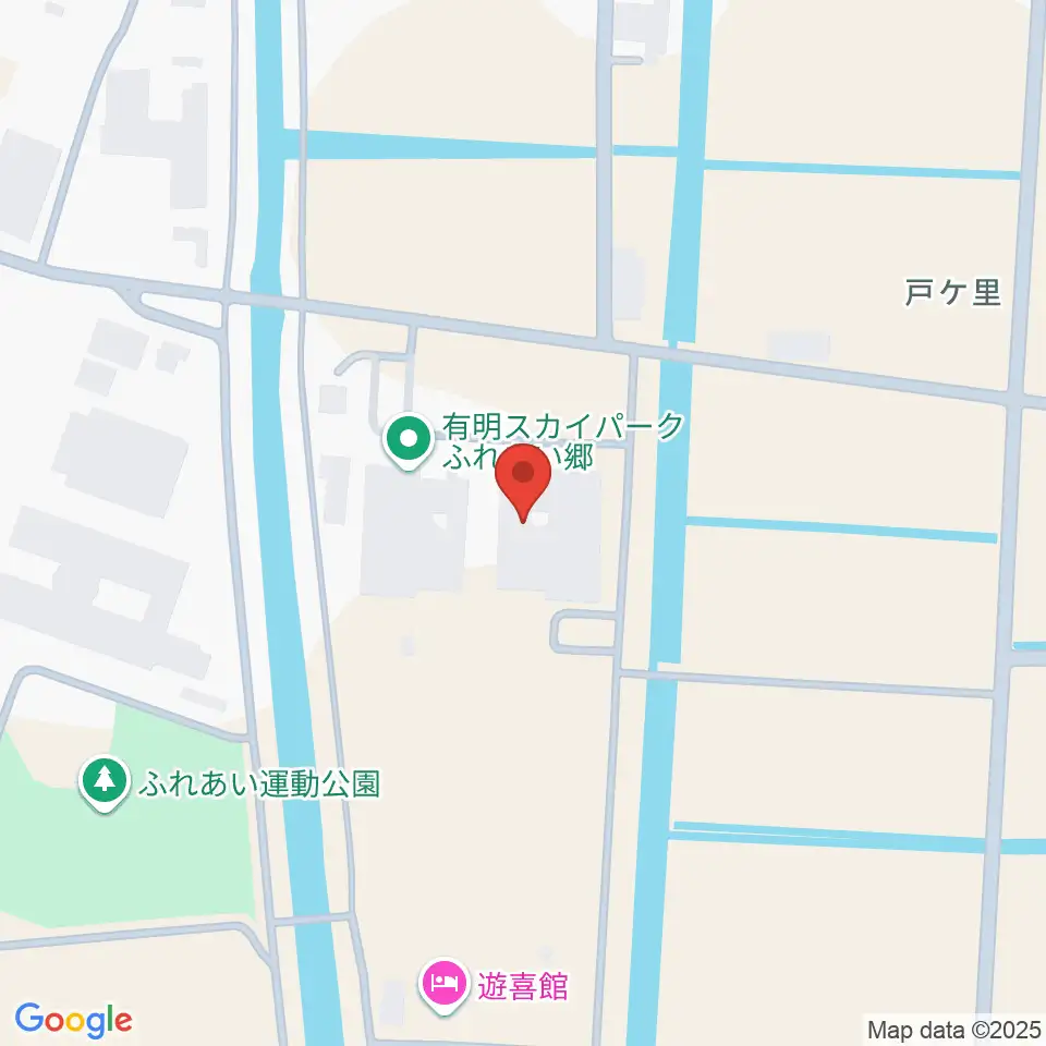 有明スカイパーク ふれあい郷周辺のカフェ一覧地図