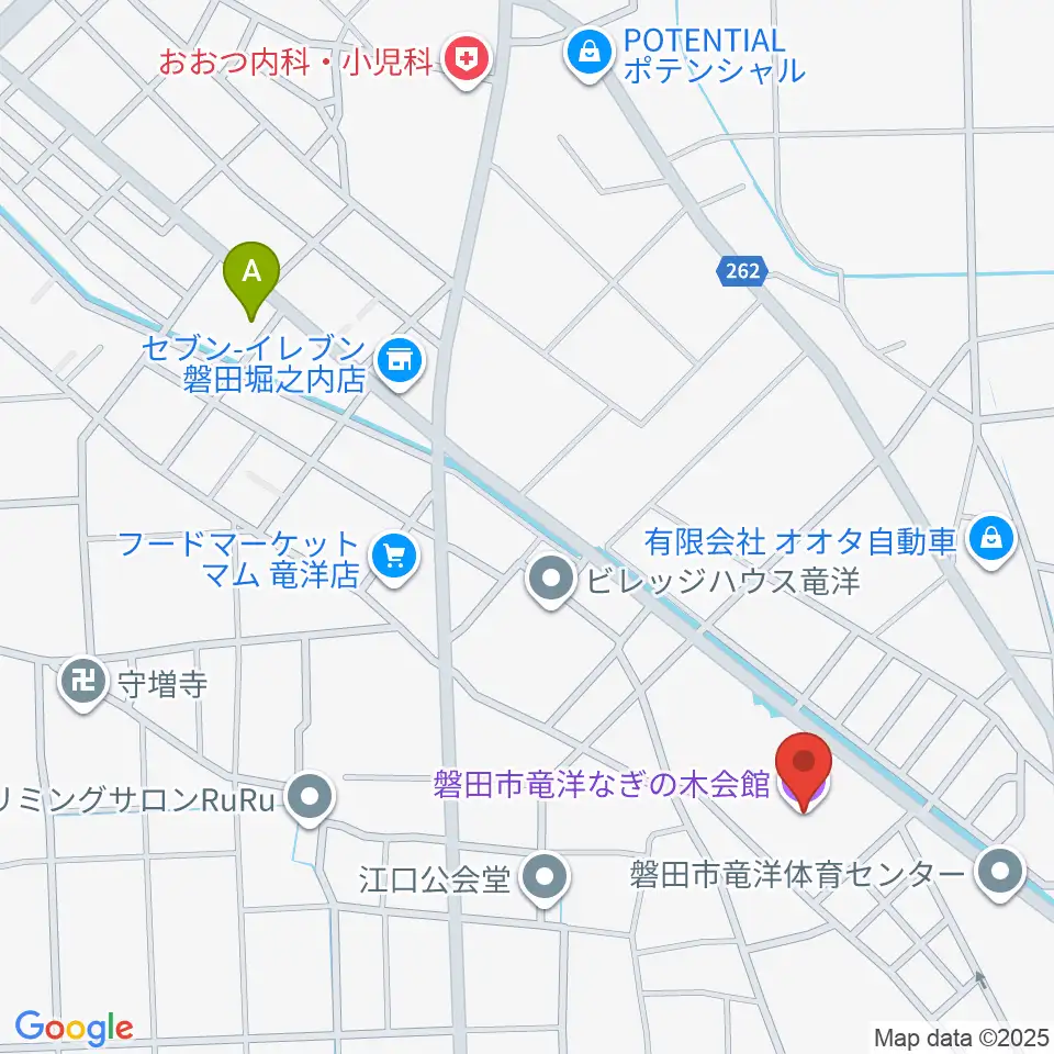 磐田市竜洋なぎの木会館周辺のカフェ一覧地図