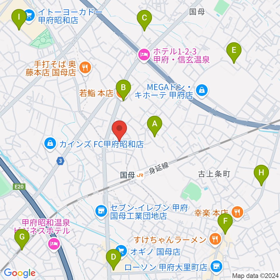 土屋バイオリンチェロ教室周辺のカフェ一覧地図