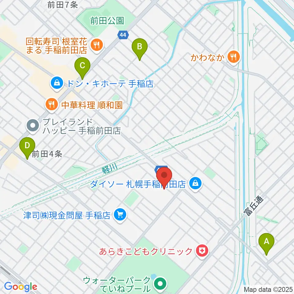 ニューホープ札幌ホール周辺のカフェ一覧地図