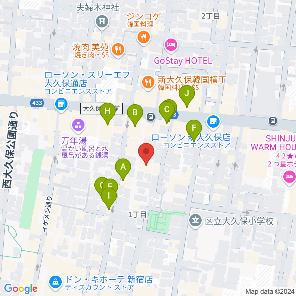 R'sアートコート周辺のカフェ一覧地図