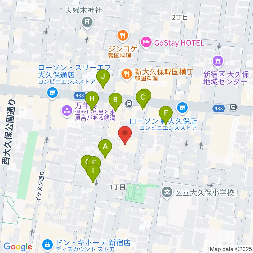 R'sアートコート周辺のカフェ一覧地図