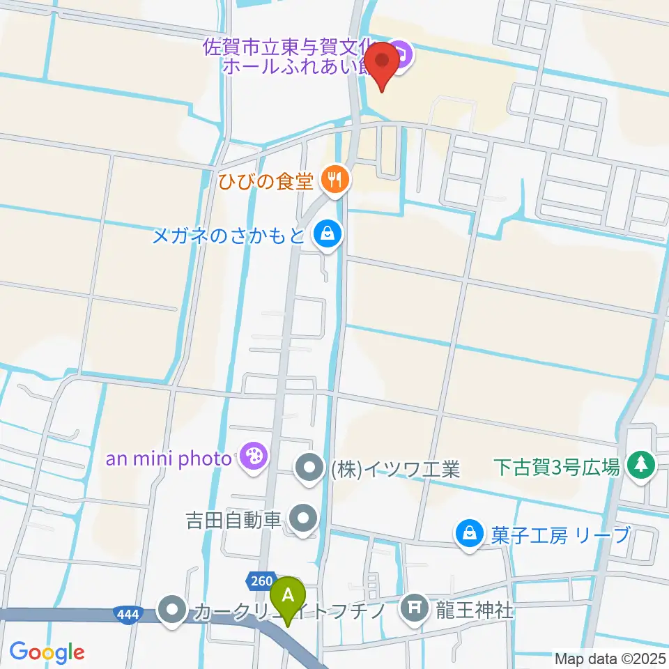 佐賀市立東与賀文化ホール周辺のカフェ一覧地図
