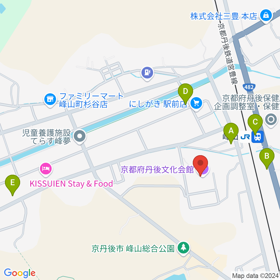 京都府丹後文化会館周辺のカフェ一覧地図