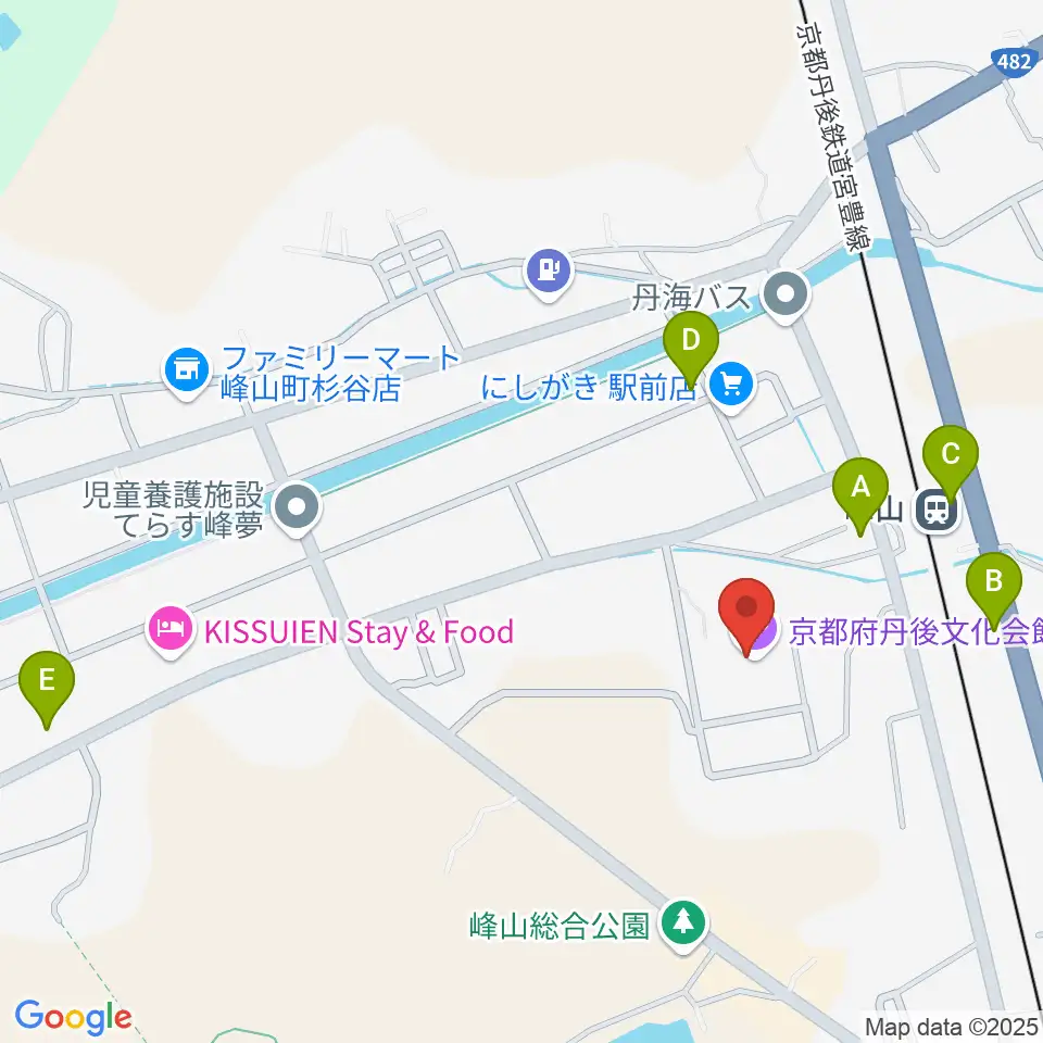 京都府丹後文化会館周辺のカフェ一覧地図
