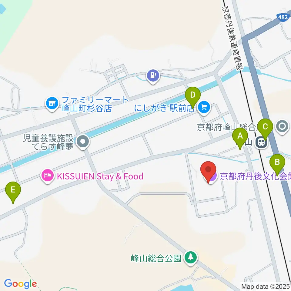 京都府丹後文化会館周辺のカフェ一覧地図