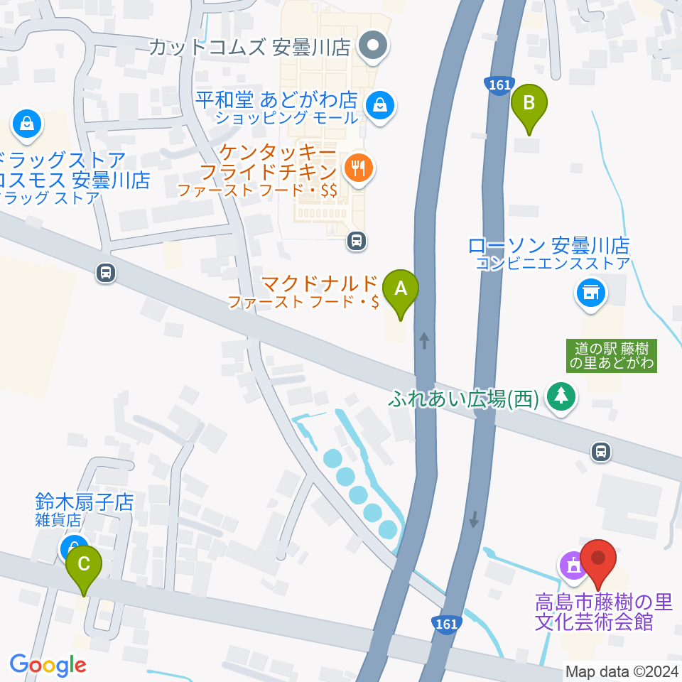 藤樹の里文化芸術会館周辺のカフェ一覧地図