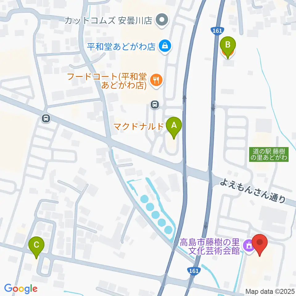 藤樹の里文化芸術会館周辺のカフェ一覧地図