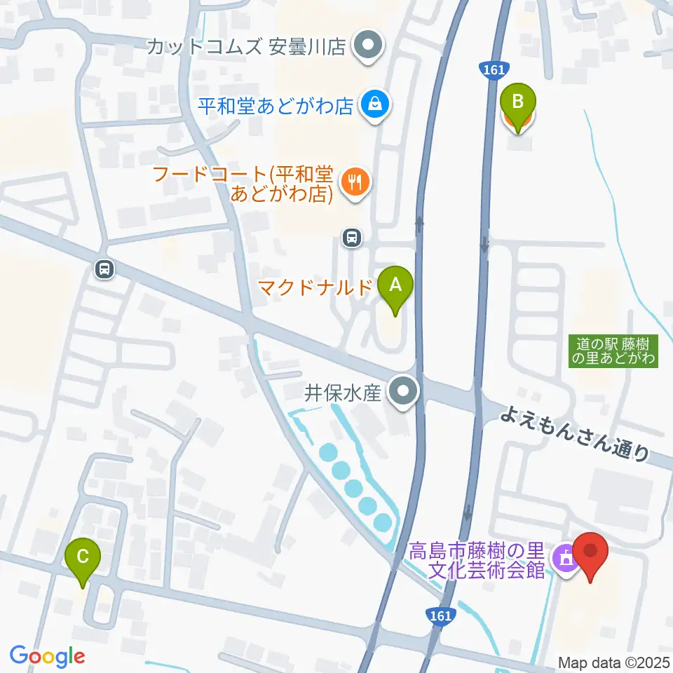 藤樹の里文化芸術会館周辺のカフェ一覧地図