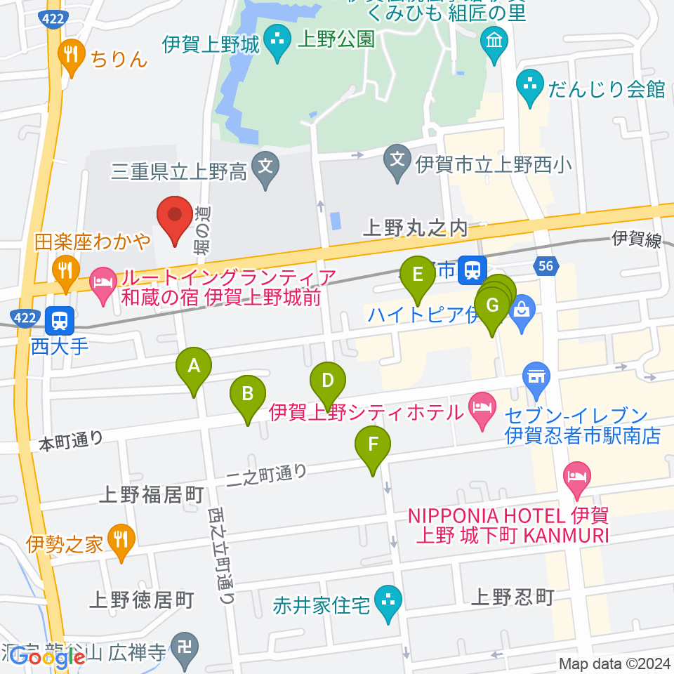 旧崇廣堂周辺のカフェ一覧地図
