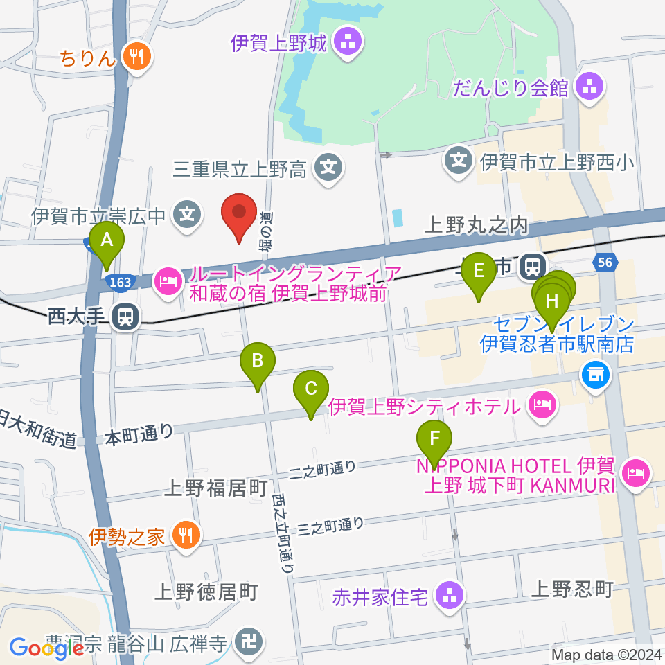 旧崇廣堂周辺のカフェ一覧地図