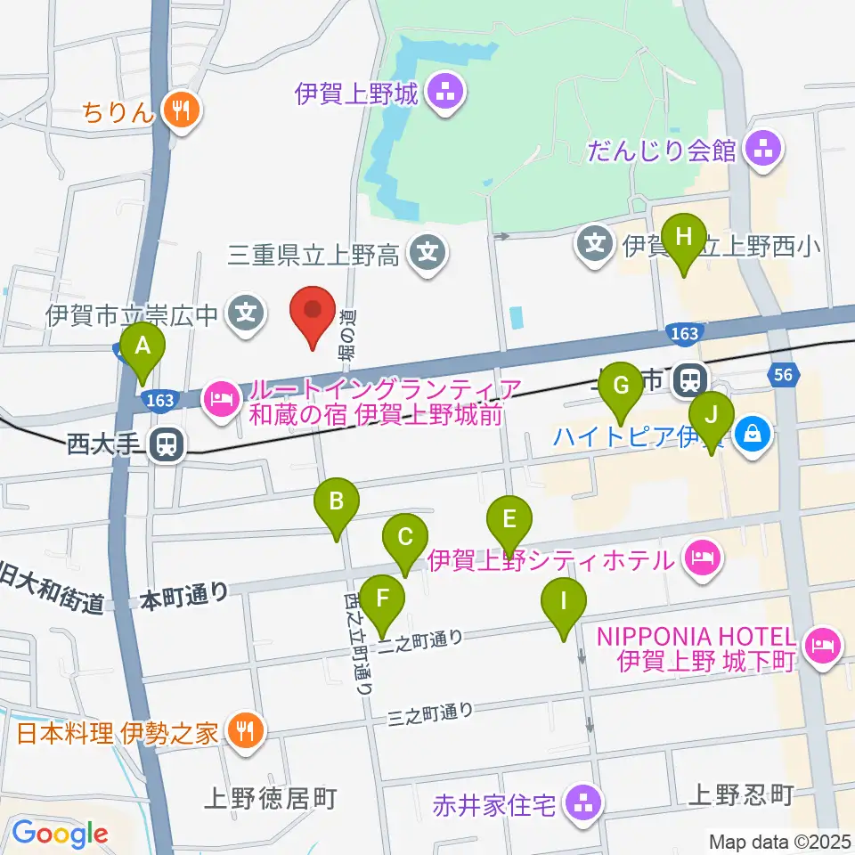 旧崇廣堂周辺のカフェ一覧地図