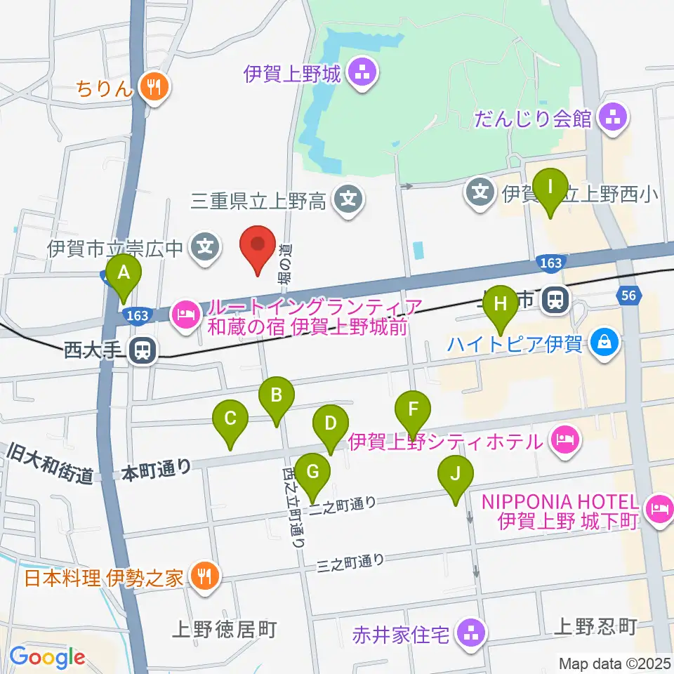 旧崇廣堂周辺のカフェ一覧地図