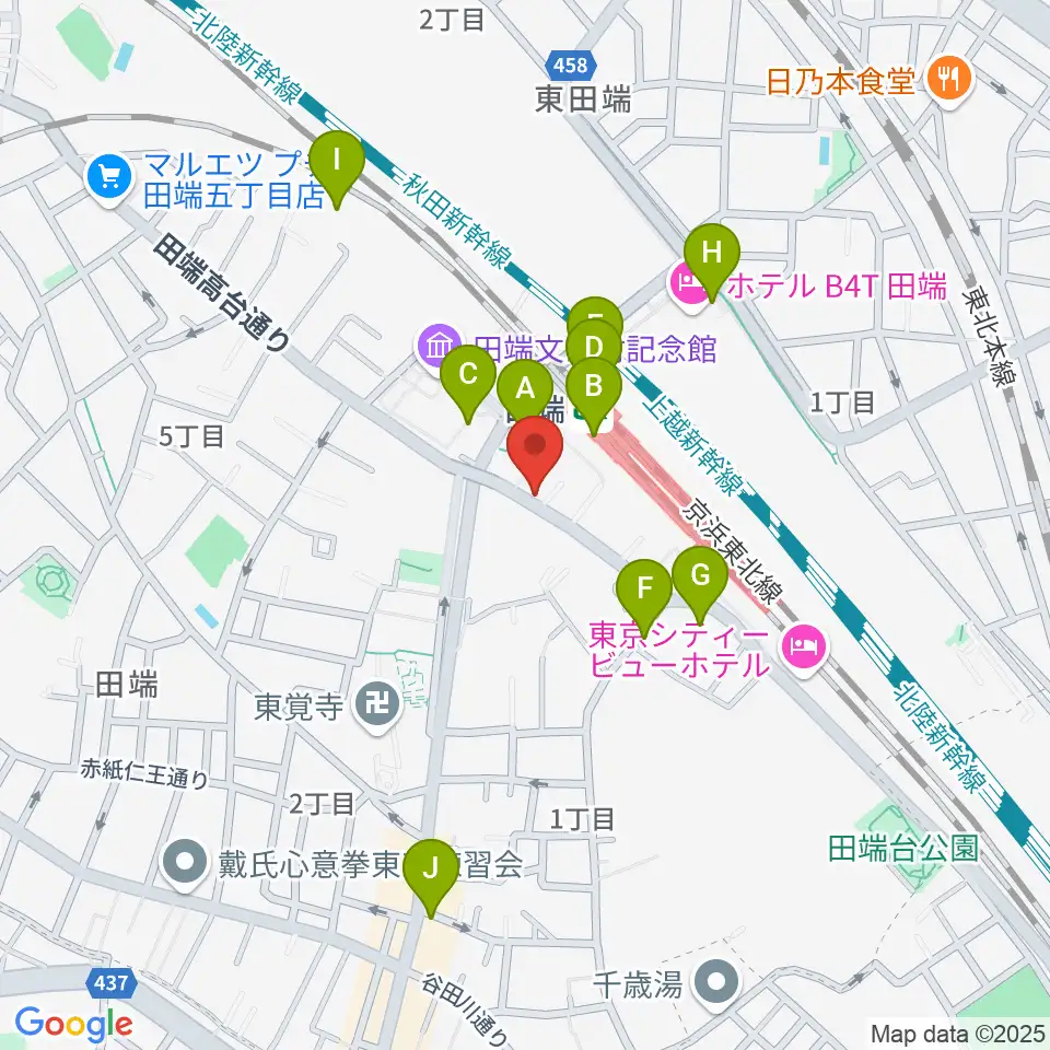 CPR STUDIO周辺のカフェ一覧地図