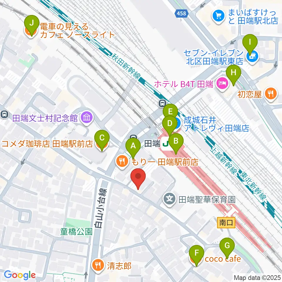 CPR STUDIO周辺のカフェ一覧地図