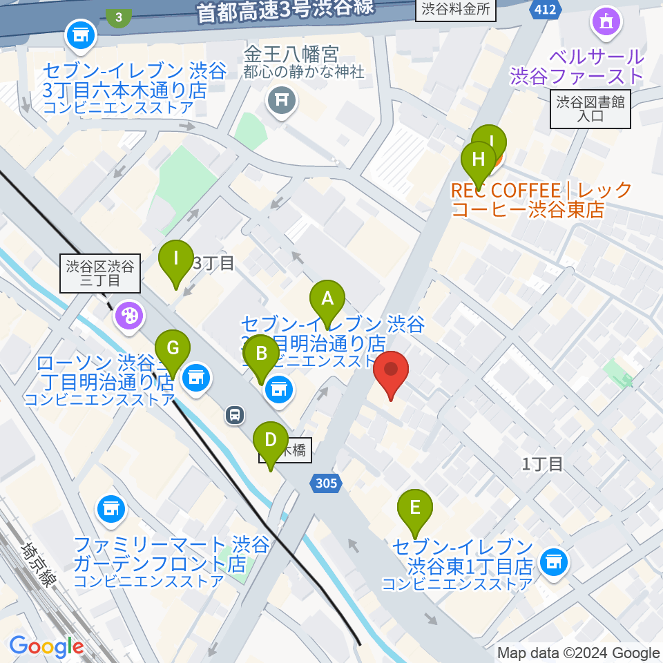 Studio S&S周辺のカフェ一覧地図